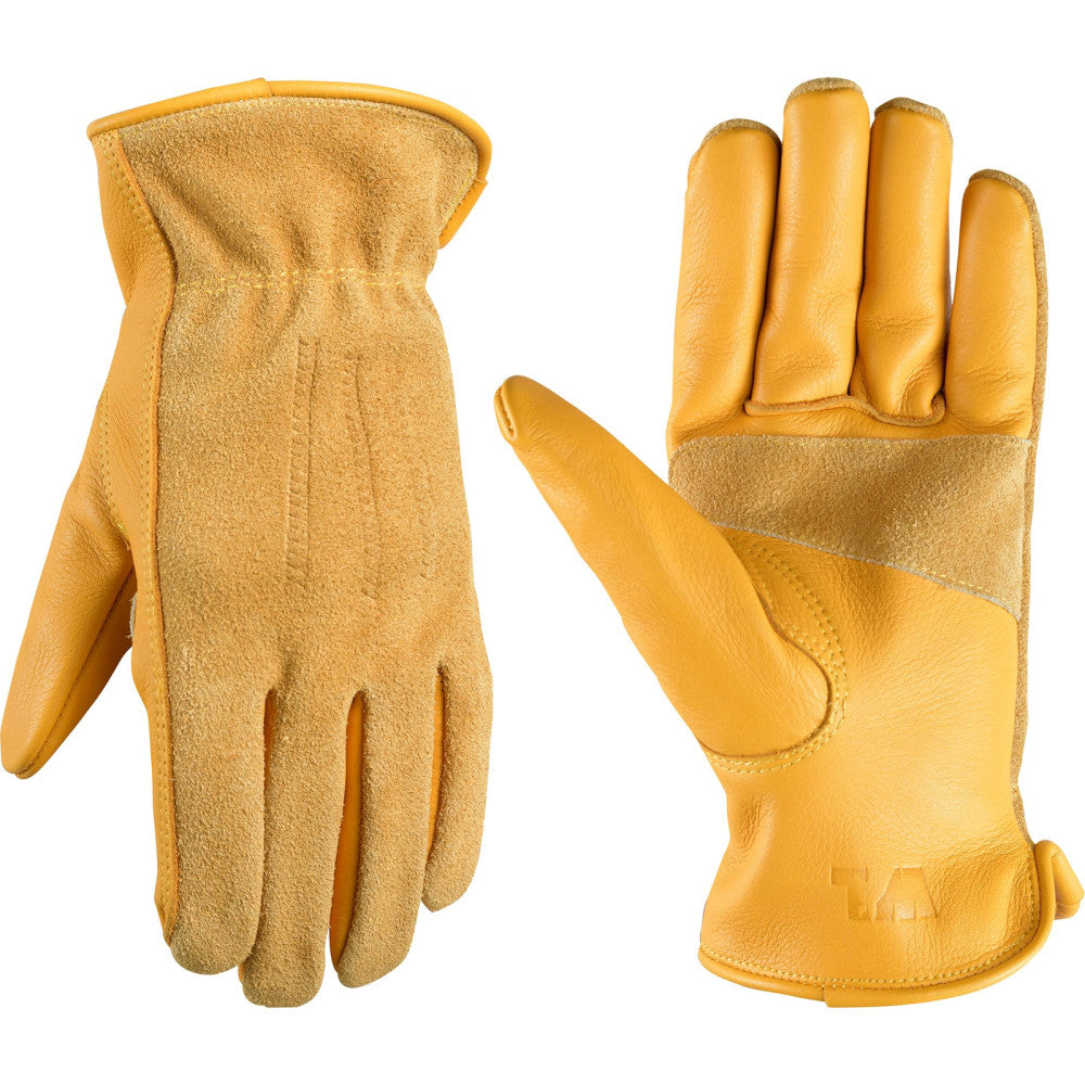 Wells Lamont Women's Leather Work Gloves, Durable Leather Gardening Gloves,