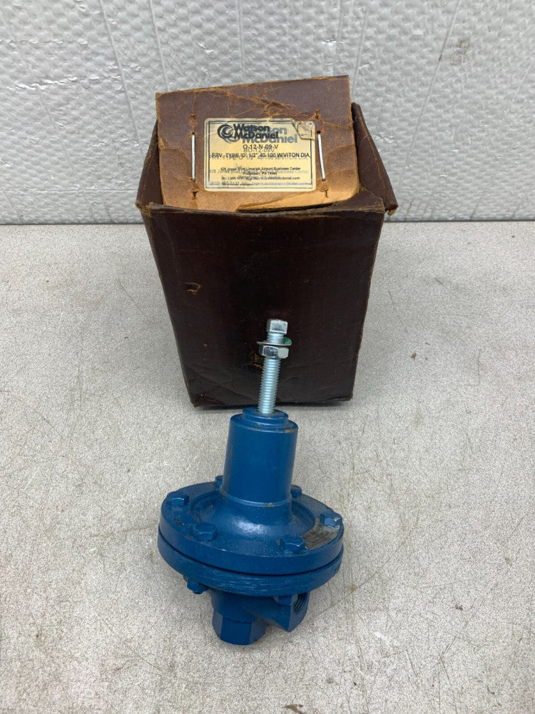 NEW IN BOX WATSON MCDANIEL 1/2" PRESSURE REGULATOR O-12-N-09-V