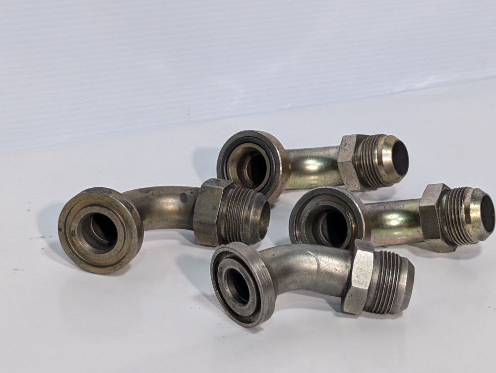 Lot of 4: Stainless Steel Flanges, Hydraulics, Elbow, 1", 1 3/4"