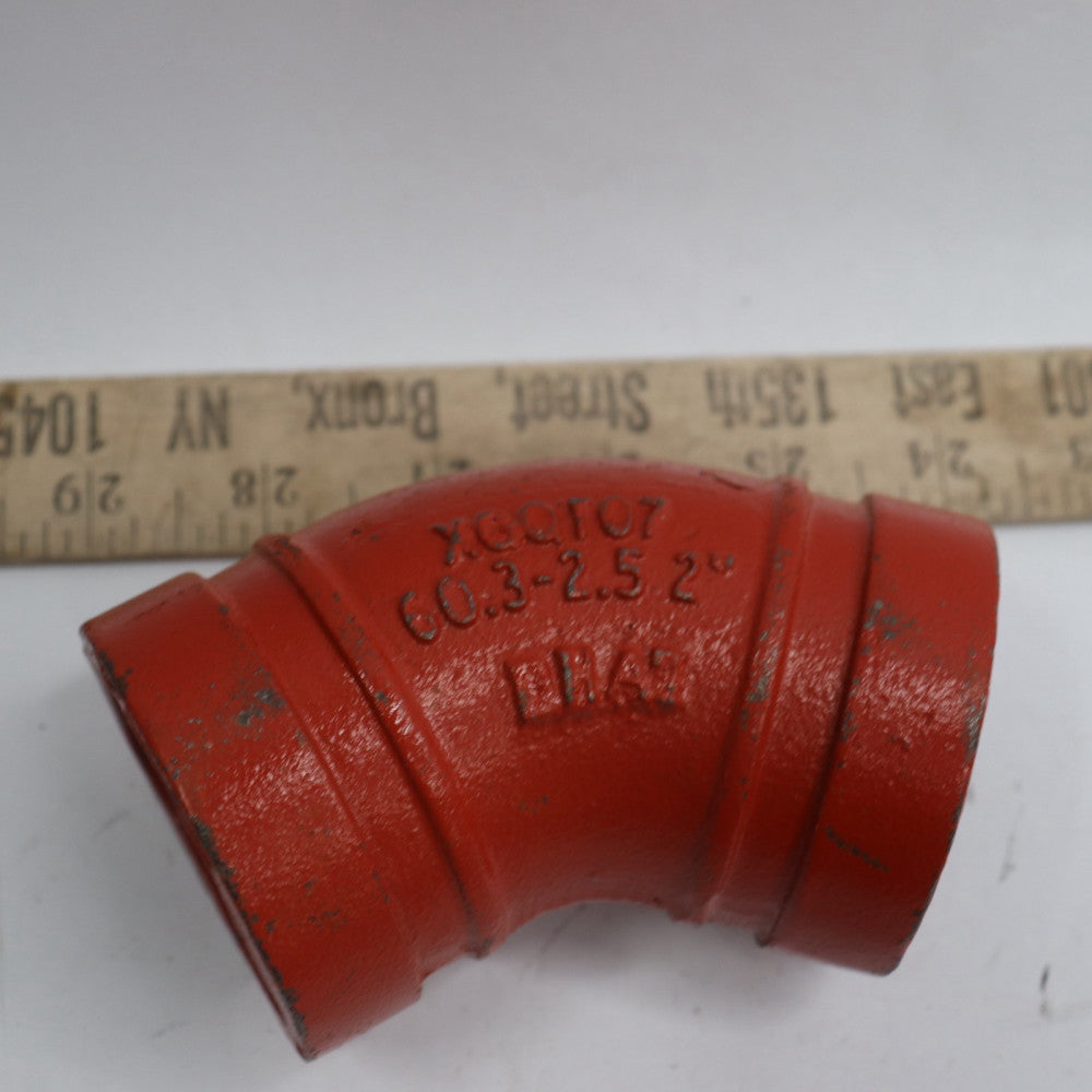 Short Radius 90-Degree Grooved Elbow 2" XGQT07