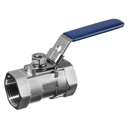 Usa Industrials Zusa-Vlv-144 Manual 2-Way Ball Valve,Bspt,304 Ss