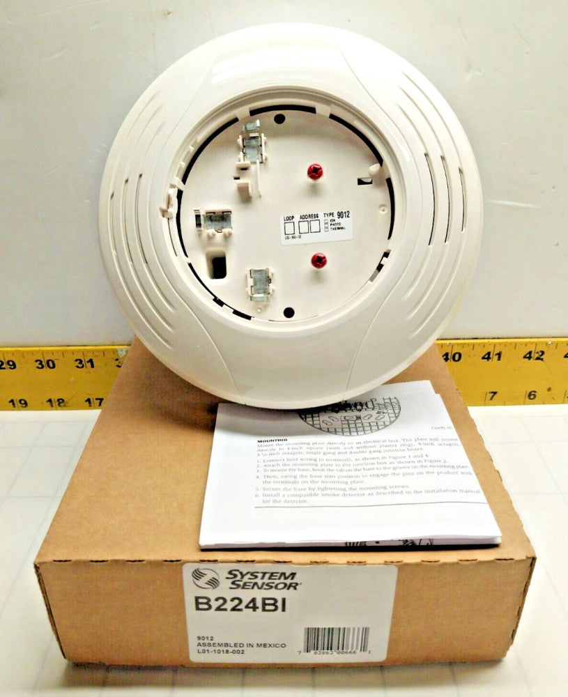 New System Sensor Plug-In Isolator Detector Base B224BI