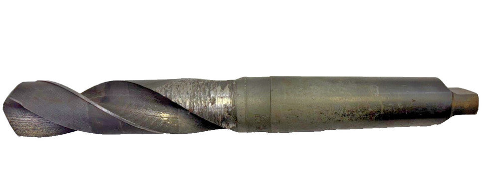 CLE-FORGE, 1-3/4" #5 MORSE TAPER SHANK DRILL BIT, SPIRAL 2 FLUTE, HS,OAL 14-3/8"