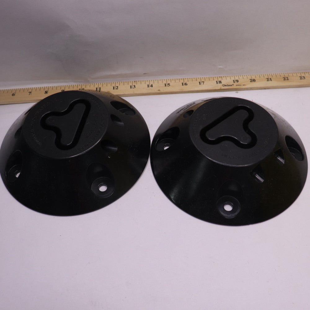 (2-Pk) Traffic Control Base Only Round Channelizer Post Base Black