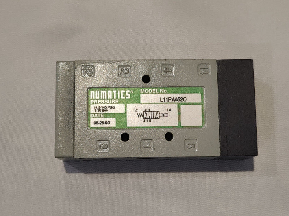 NUMATICS L11PA4520 Pneumatic Valve Manifold 14.5-145psi 1/8in Npt