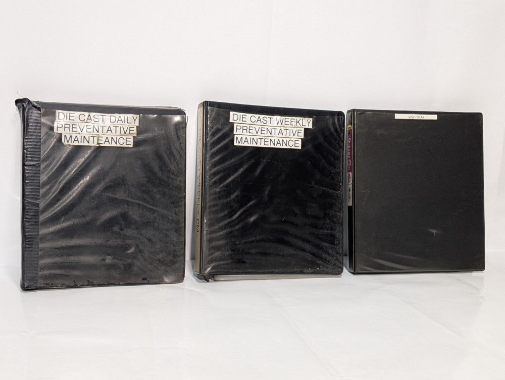 Dwyer PM 001 & PM 002 Maintenance Guides for Die Cast Machine, Extractor, Ladler