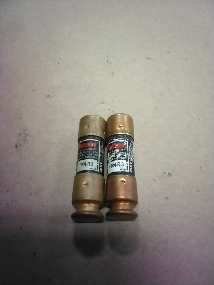 Bussmann Fusetron FRN-R-3 Dual Element Fuse, Lot Of 2