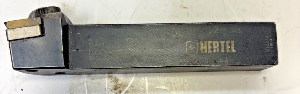 HERTEL TURNING TOOLHOLDER MTGNR12-3B 3/4IN SQUARE SHANK HOLDER STEEL