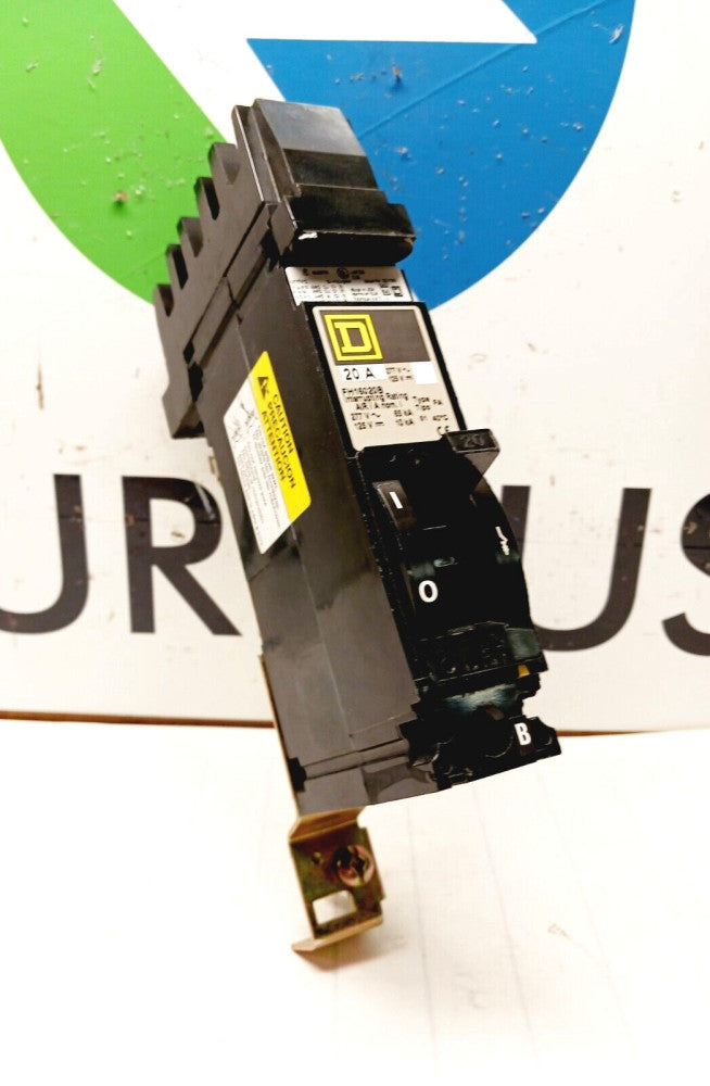 NEW SQUARE D FH16020B 20 AMP I-LINE CIRCUIT BREAKER 277 VAC 125 VDC 65KA