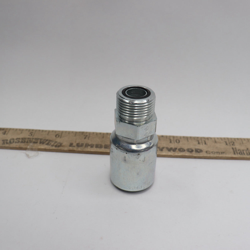 Parker Rigid Fitting 1/4" Hose x 1/4" Male Seal-Lok P1J0431010