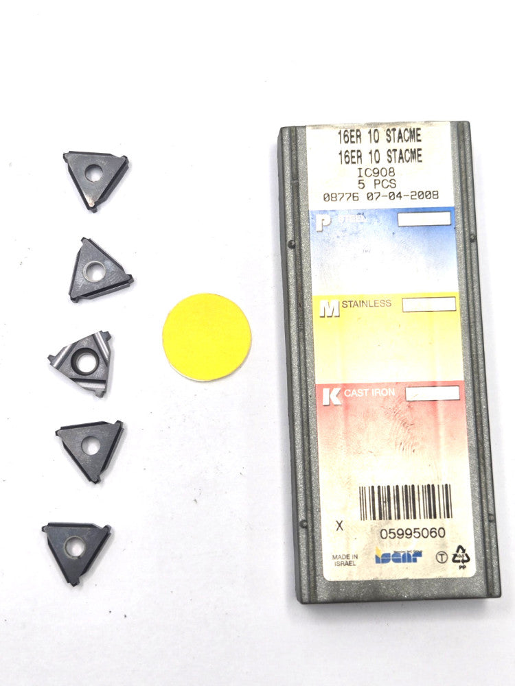 ISCAR*16ER 10 STACME*THREADING INSERT*****LOT OF 5