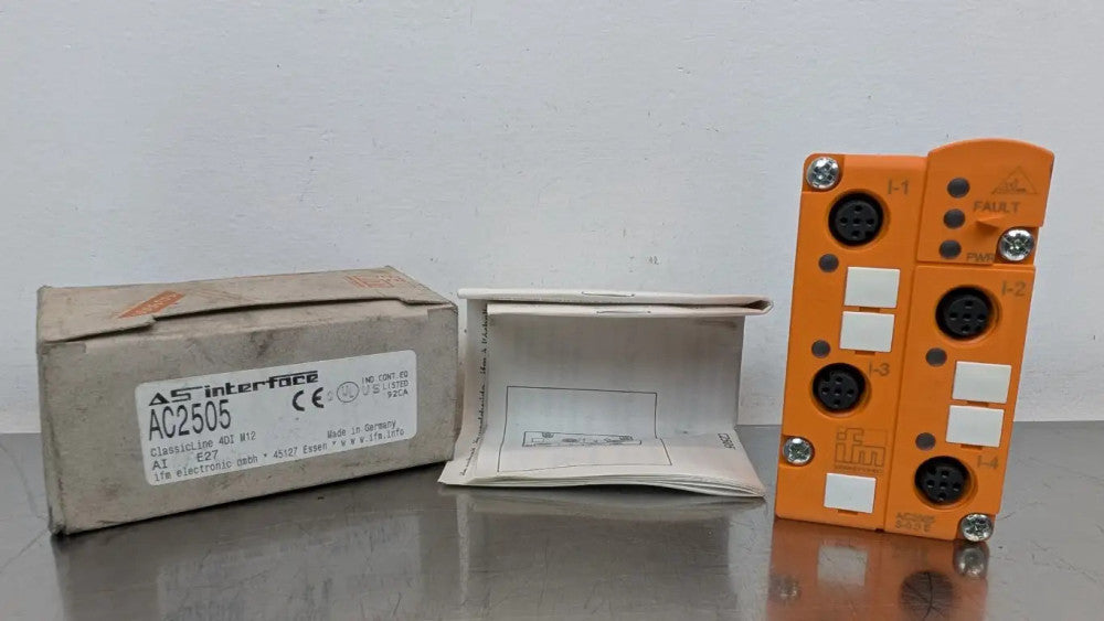 IFM Efector AC2505 AS-Interface Module ClassicLine45 4DI M12 18-30VDC 240mA