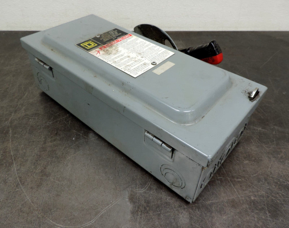 Square D Fusible Safety Switch H-361-AWK with (3) FRS-R-4 Dual Element Fuses