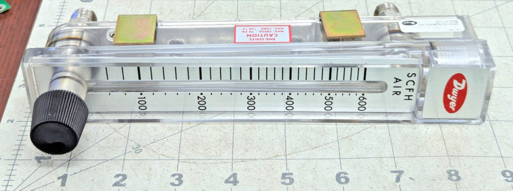 Dwyer Instruments RMB-57-SSV Flowmeter, 60-600 SCFH, Air, 5" Scale, +/-3% NOS [Z