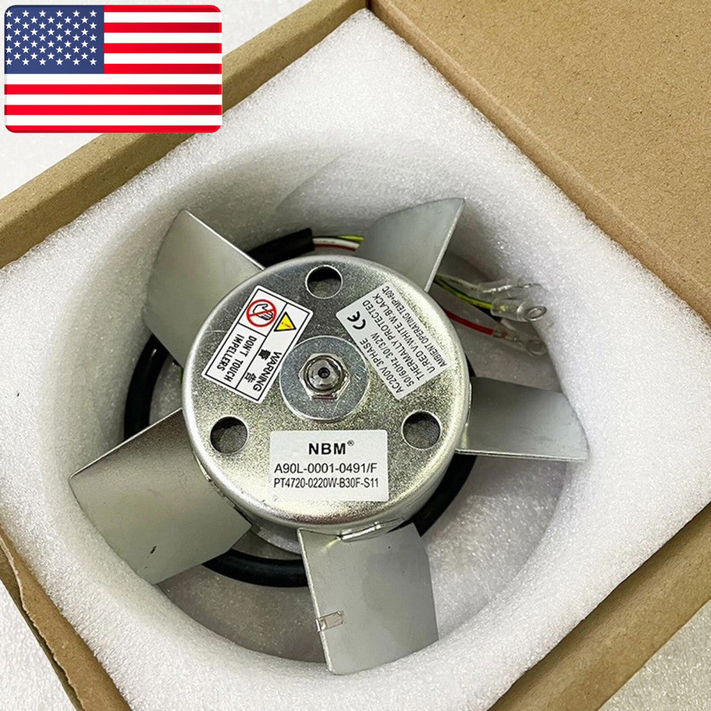 New FANUC A90L-0001-0491/F PT4720-0220W-B30F-S11 Spindle Motor Fan - US Stock