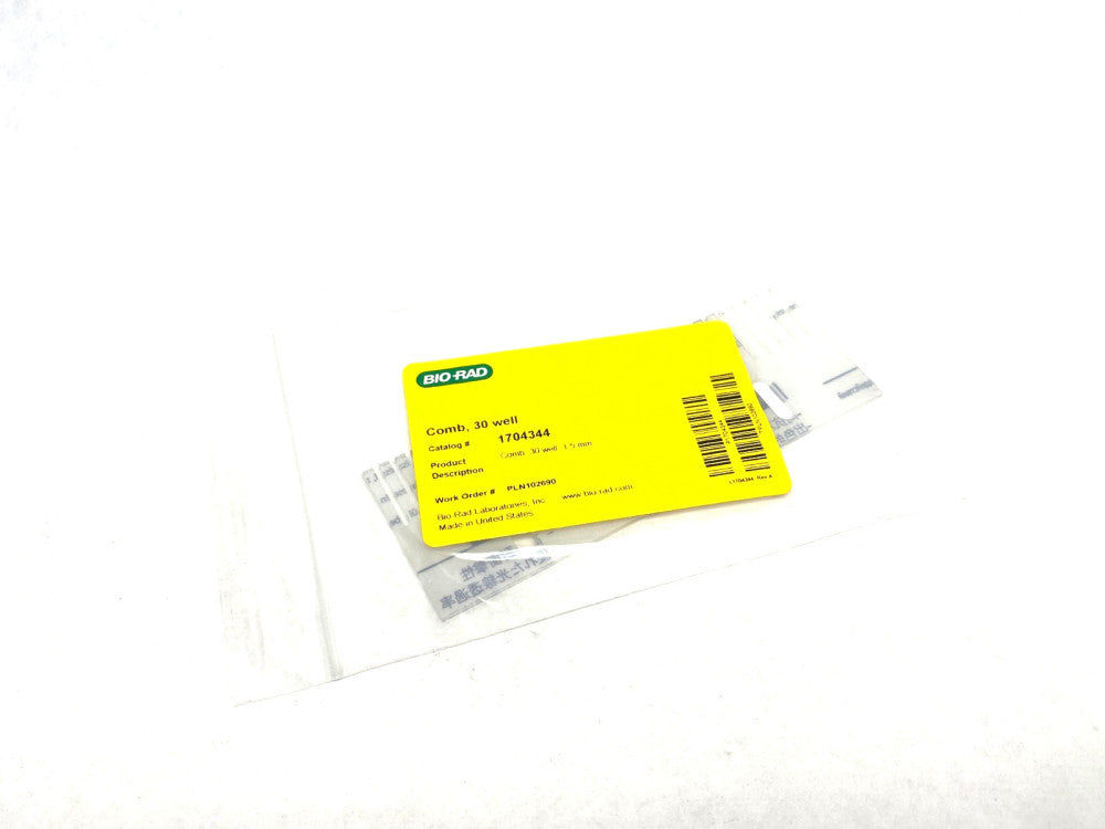 Bio Rad 1704344 Adjustable Height Comb 30-Well 1.5mm for Sub-Cell/Mini Sub-Cell