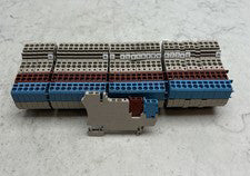 38 Pack Weidmuller ZIA 1.5/3L-1S Terminal Blocks w ZVL 1.5 Distribution Plugs