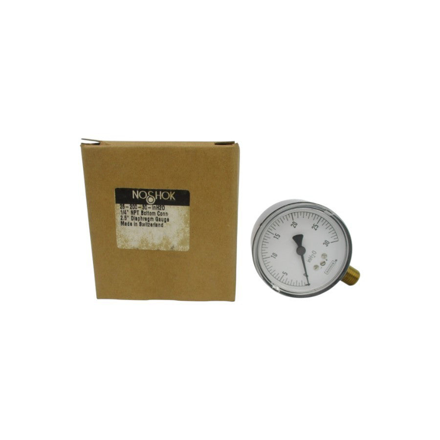 NOSHOK 25-200-30-INH2O 0-30 1/4" NSMP