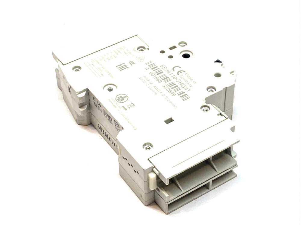 Siemens 5SJ4110‑7HG41 Miniature Circuit Breaker w/ Auxiliary Switch 5ST3010‑0HG
