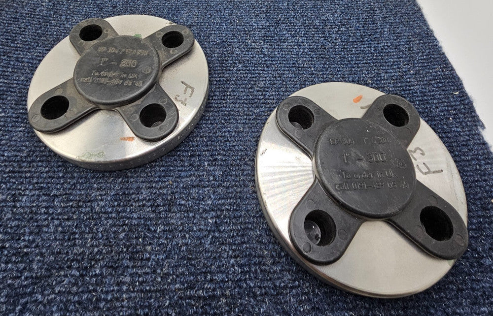(QTY 2) MFC 1” 300 Raised Face Socket Weld Flange EP 304 B16.5 Steel