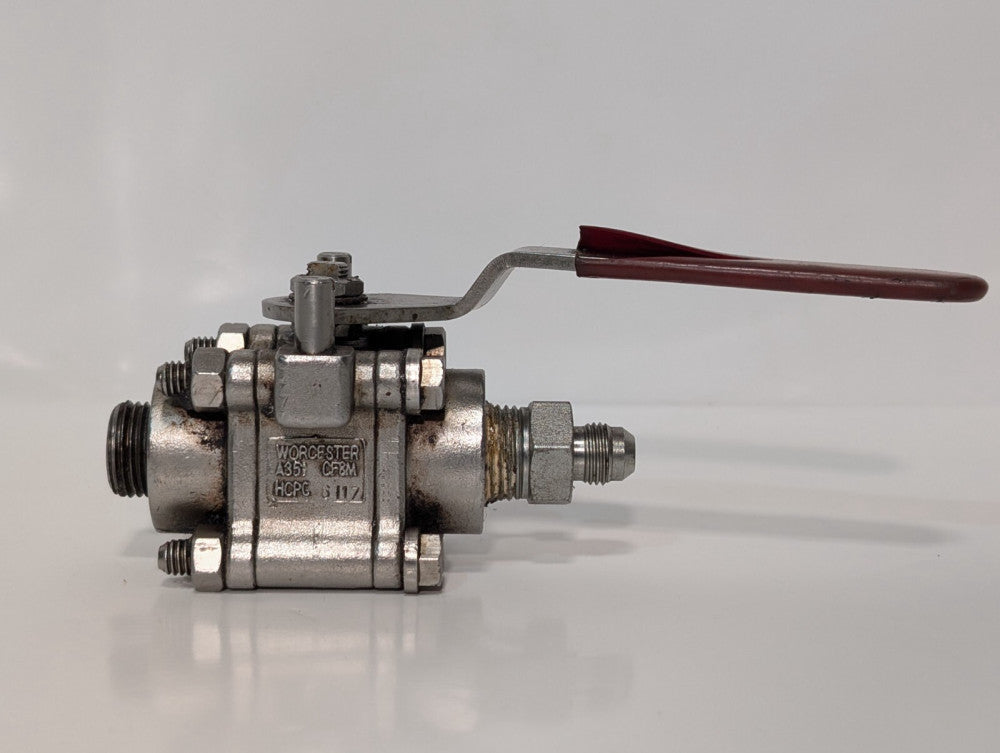Worcester A351-CF8M Stainless Ball Valve, 3/4" NPT (wo our adapters), Flowserve