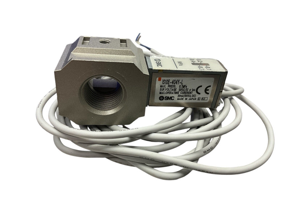 SMC IS10E-404Y-L pressure switch w piping adapter & mtg, PRESSURE SWITCH, IS ISG