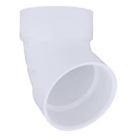 Zoro Select 1Wkl1 Pvc Elbow, 60 Degrees, Hub, 4 In Pipe Size