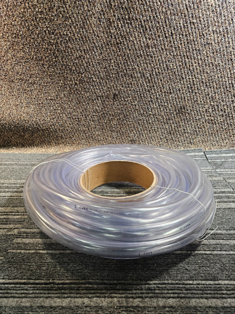 PVC Clear Vinyl Tube 1-1/4" Outside Dia. x 1" Inner Dia. 50 Feet 1000023120