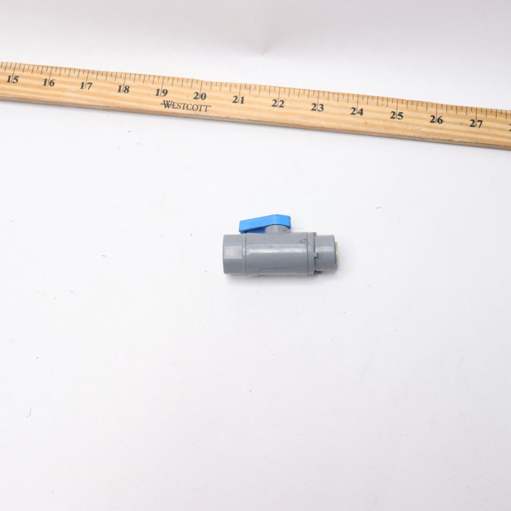 Push Ball Valve Inline PVC 3/8"