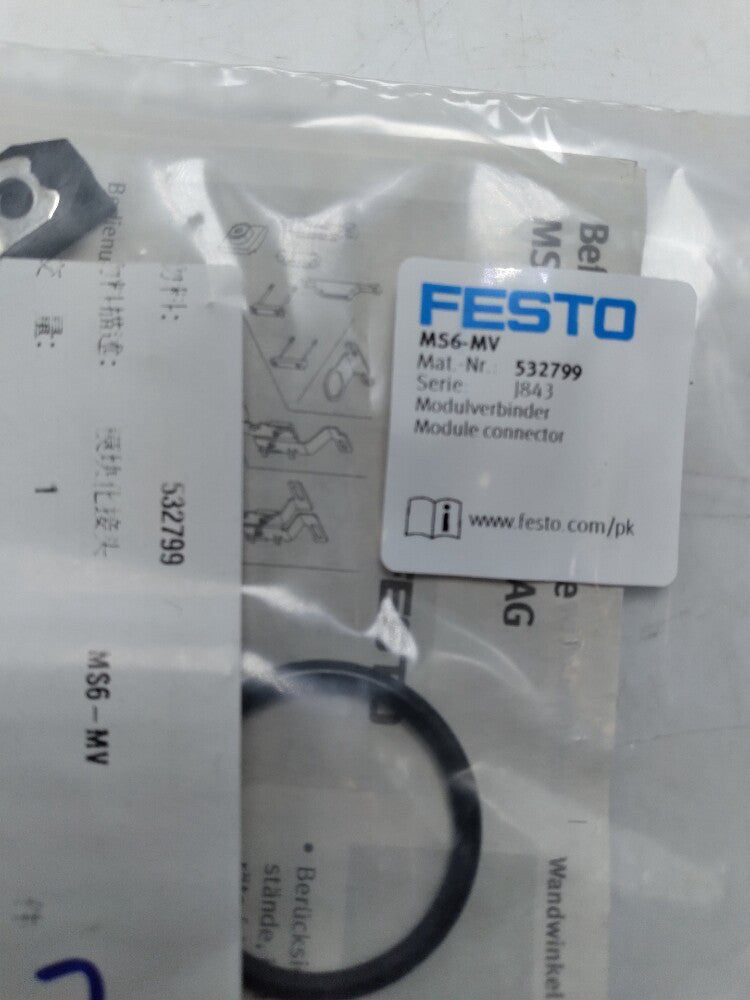 NEW Festo M56-MV 532799 Module Connector, Size 6, Thread Clamp, Steel Screws