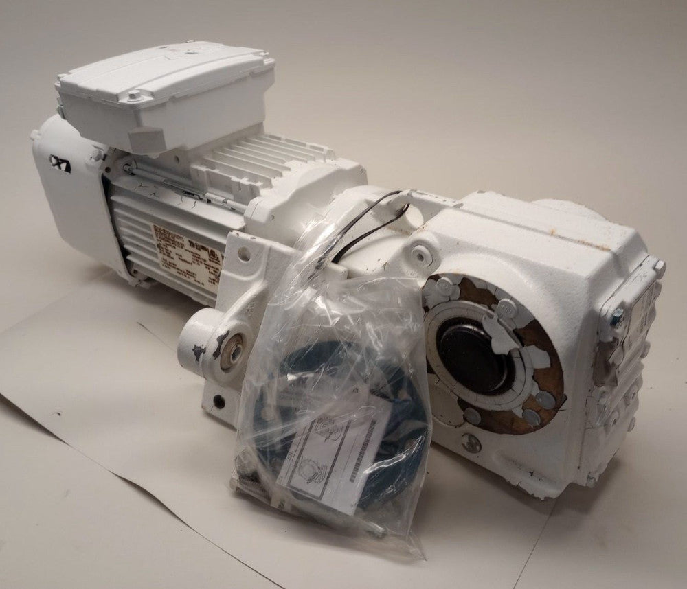 SEW Eurodrive KA37/T DRN80M4/BE1HR x 44.46 Used Gear Motor 3ph Ratio 44.46:1