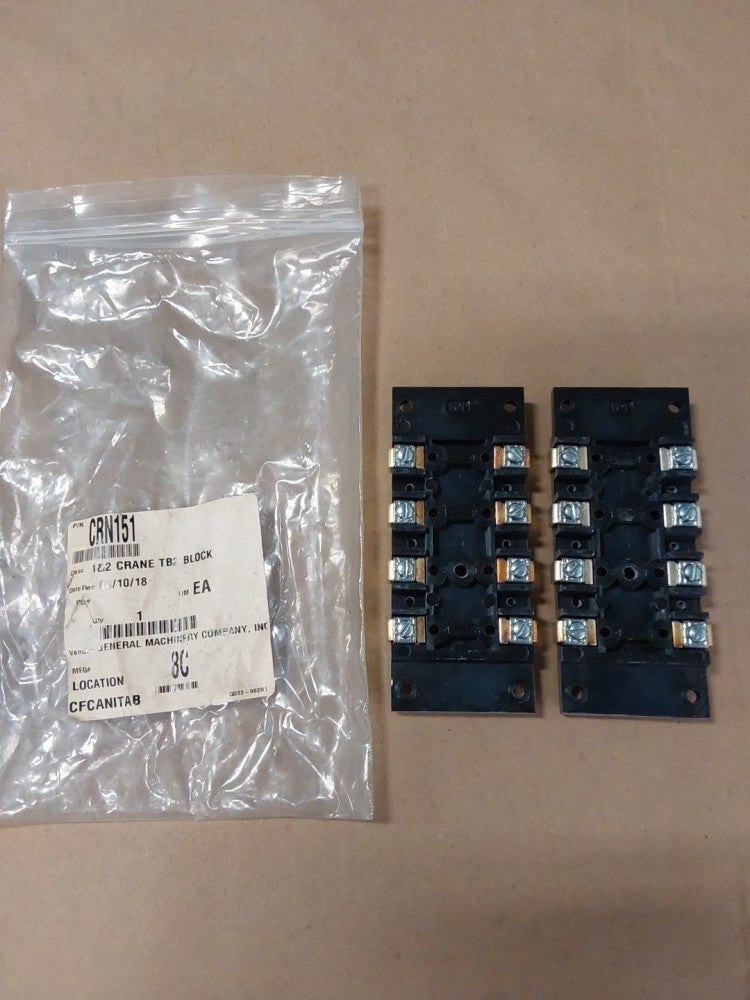 HUBBELL 1&2 Crane TB2 TERMINAL BASE BLOCK CRN151 (Pack Of 2)