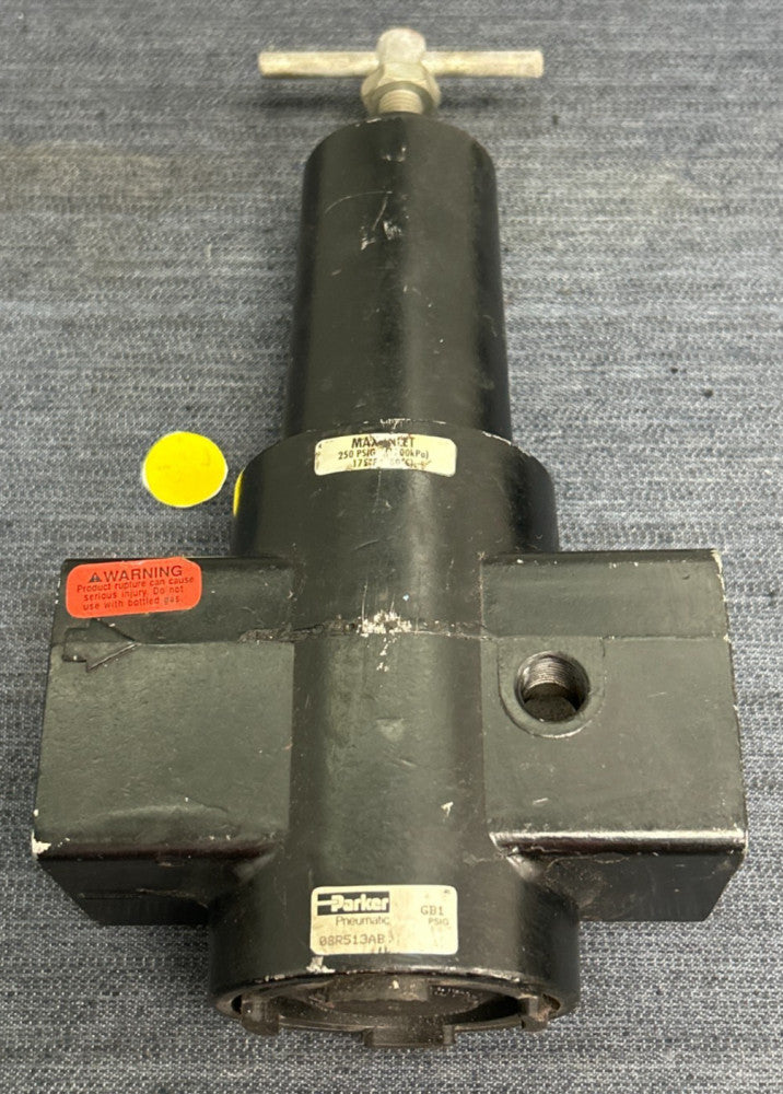 PARKER PNEUMATIC REGULATOR 08R513AB 250 PSI 3/4" PORT SIZE