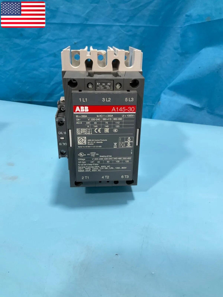 One Brand New Boxed ABB A145-30-11-84 3P 120 V coil Contactor - US Stock