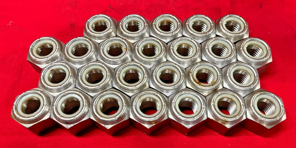 UNBRANDED NYLON INSERT LOCK NUTS M16 -2.5 (LOT OF 25)