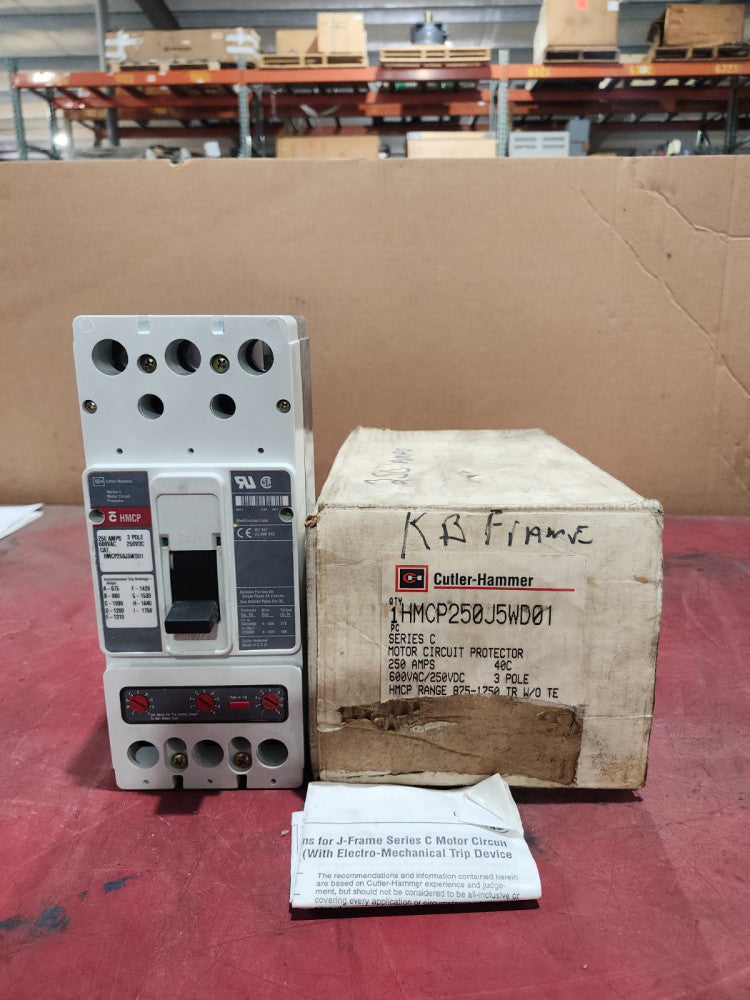 NEW IN BOX CUTLER HAMMER MOTOR CIRCUIT PROTECTOR HMCP250J5WD01