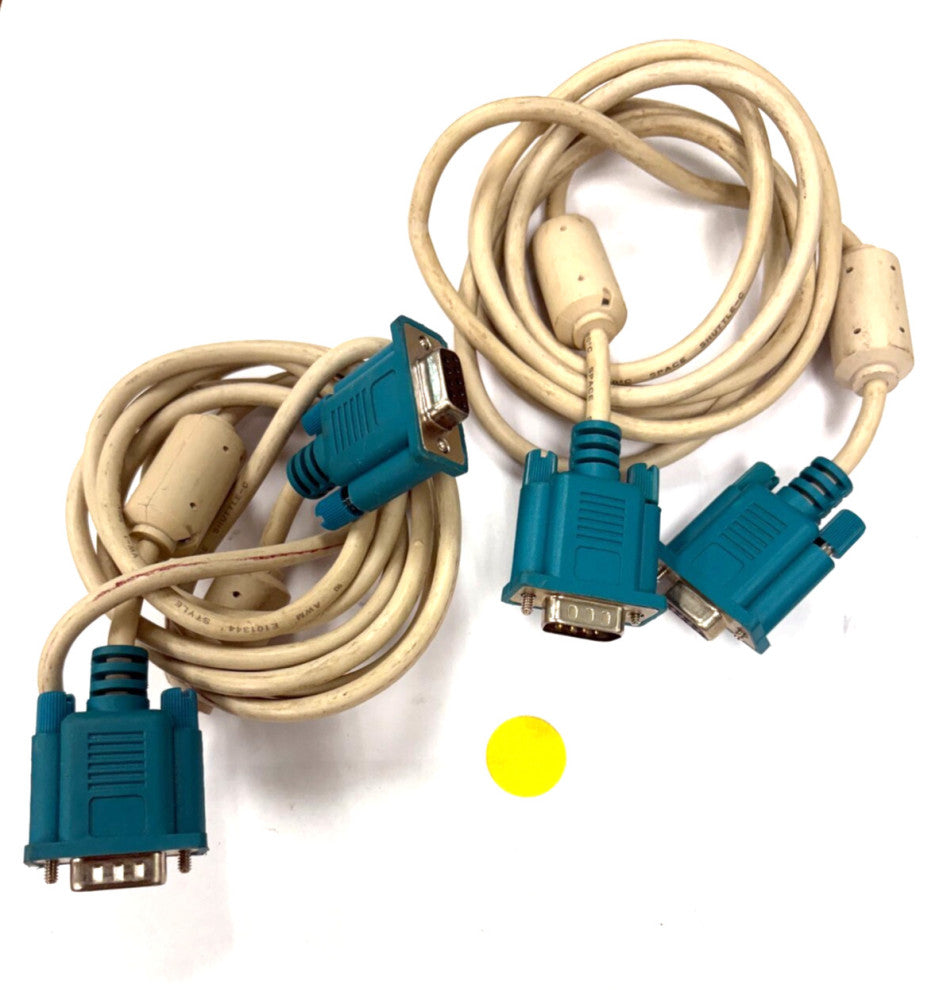 ELO TOUCH SYSTEMS MALE TO FEMALE E101344 MONITOR CABLE LOT OF 2