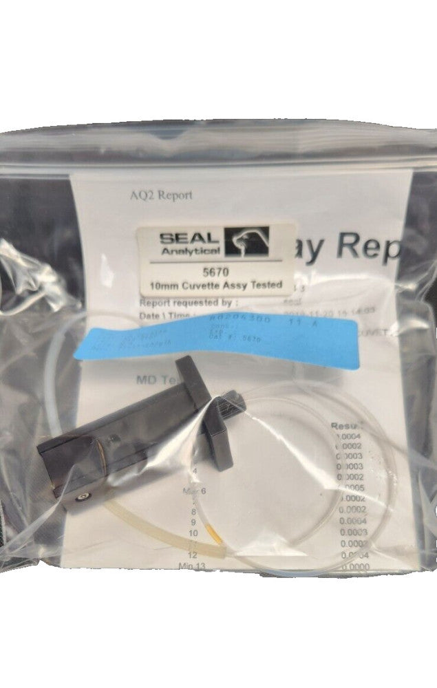 Thomas Cain Seal Analytical 5670 10MM CUVETTE ASSEMBLY