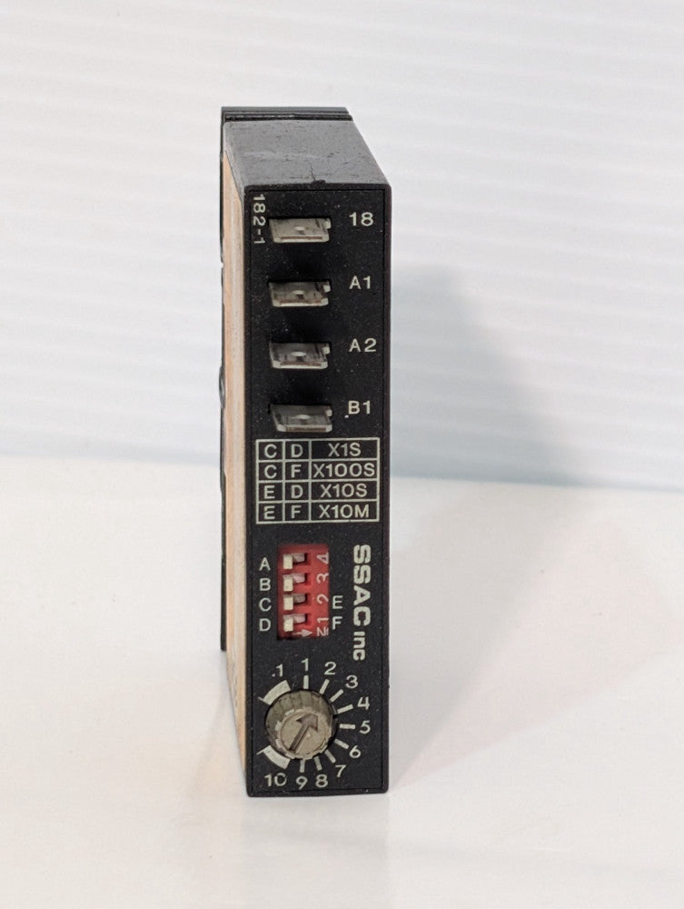 SSAC P/N ASQUA3 Solid State MicroTime 182-1, 24-240 VAC, Pre-Owned, As Shown