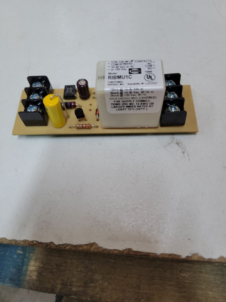 RIBMU1C Relay SPDT 10/30v AC/DC or 120v AC Coil