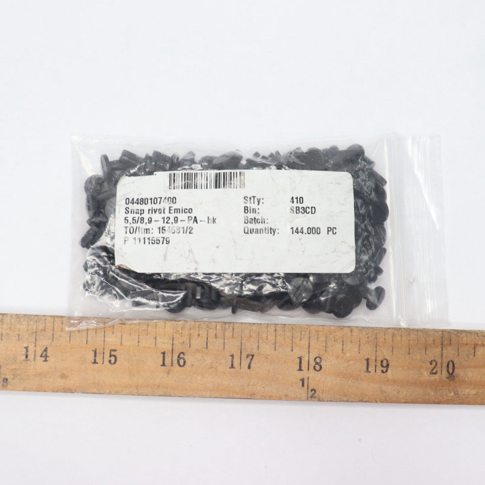(100-Pk) Snap Rivet Black 5,5/8,9-12-9-PA 04480107400