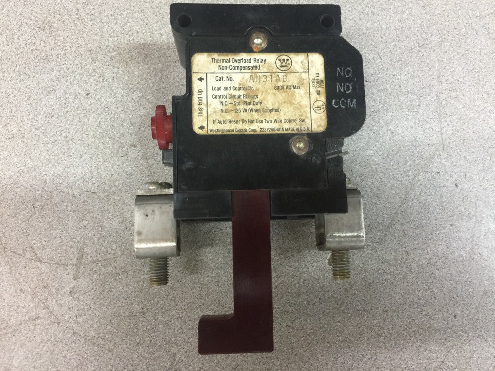 NEW NO BOX WESTINGHOUSE SINGLE POLE THERMAL OVERLOAD RELAY AN31AB