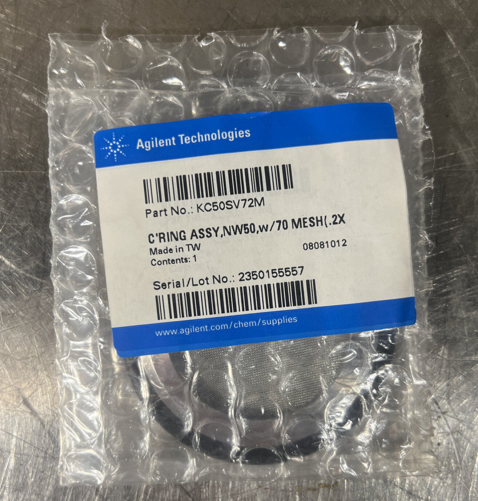 Nos Surplus Agilent Varian C Ring Assy,NW50,W/70 MESH Part No KC50SV72M