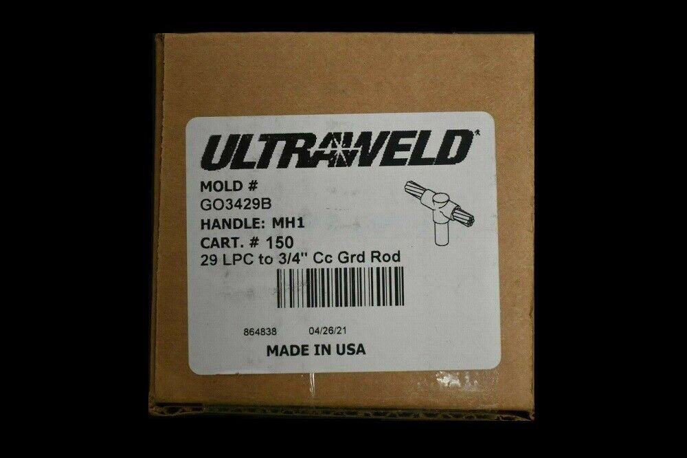 Ultraweld GO3429B Mold 29 LPC to 3/4" Cc Ground Rod New