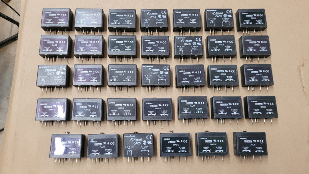 Lot of 34 Crouzet / Crydom / Gordos OAC5 Solid State Output Modules