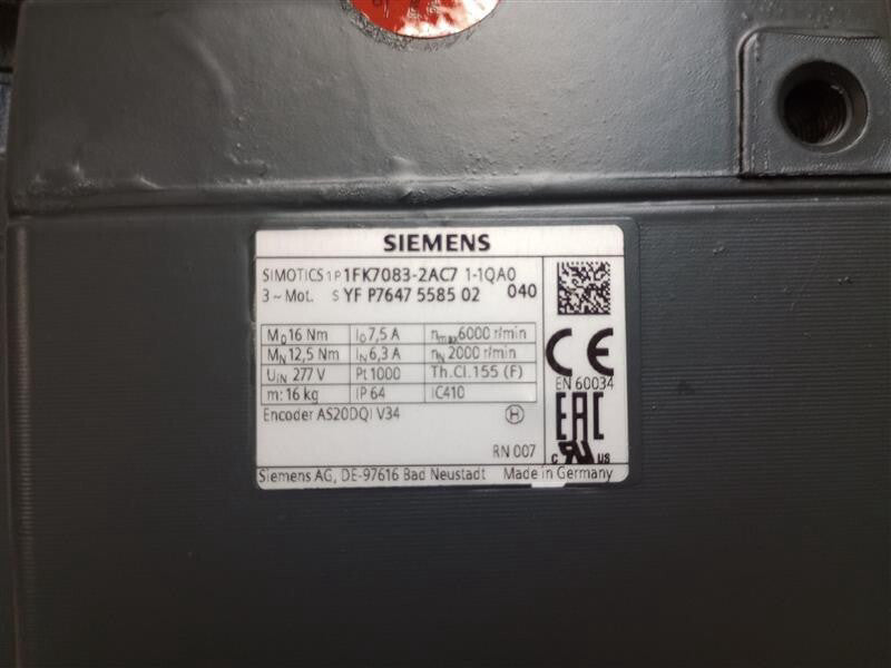 Siemens 1FK70832AC711QA0