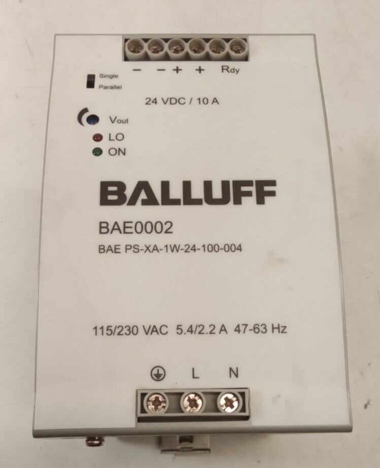 BALLUFF BAE0002 Power Supply BAE PS-XA-1W-24-100-004 24VDC 115/230VAC
