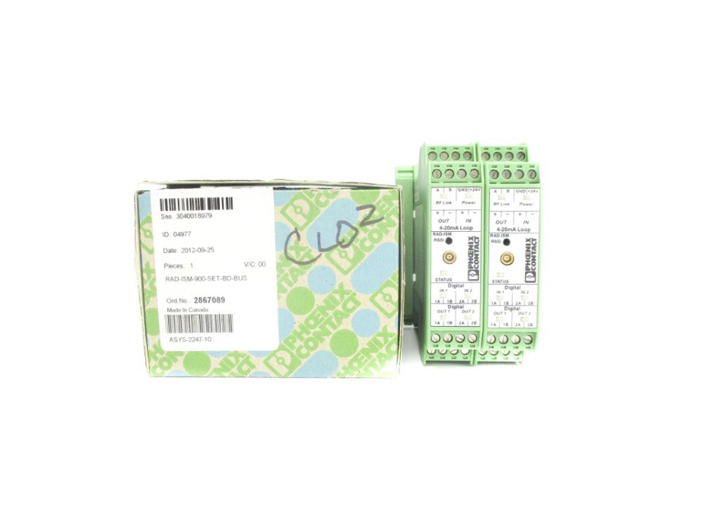 PHOENIX CONTACT RAD-ISM-900-SET-BD-BUS 2867089 12-30VDC 5A -40+158'F NSMP