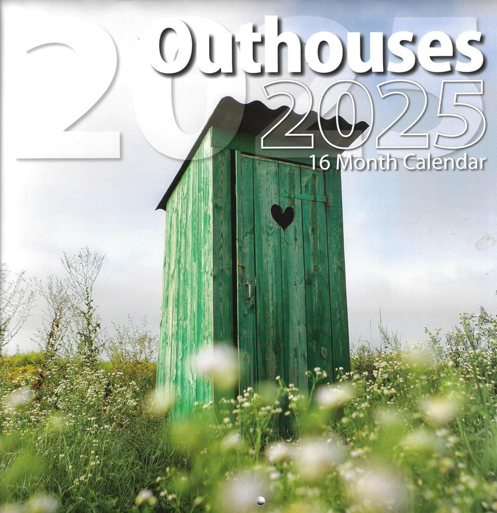2025 Outhouses Full Size Wall Calendar for Planning, Scheduling, and Organizing
