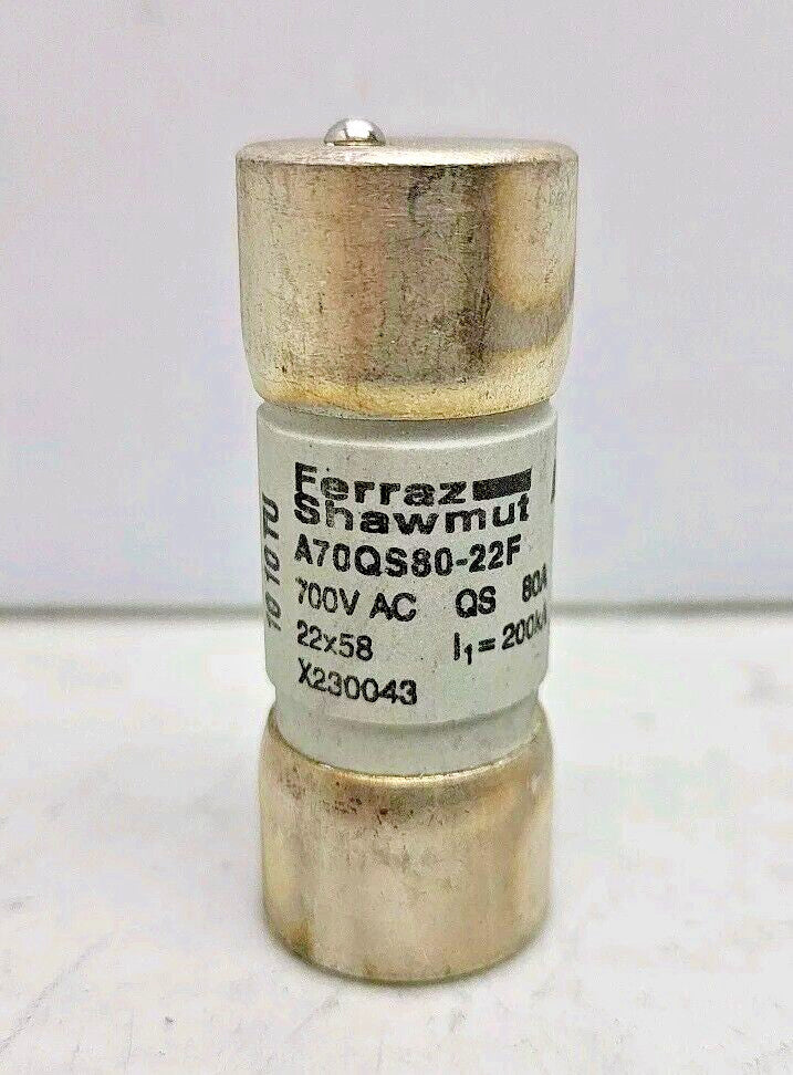Ferraz Shawmut A70QS80-22F Amp-Trap Ceramic Fuse Very Fast Acting 80 Amp 700 Vac